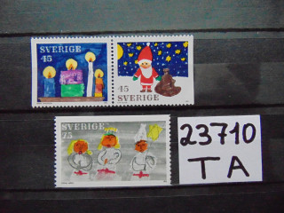 Фото марки Швеция серия 1972г **