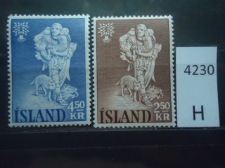Фото марки Исландия 1959г серия **