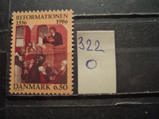 Фото марки Дания 1986г **