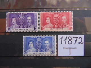 Фото марки Британский Св. Винсент серия 1937г **