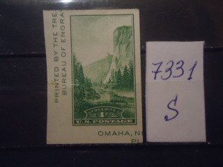 Фото марки США 1934г б/зубц *