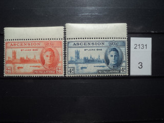 Фото марки Брит. остров Вознесения 1946г **