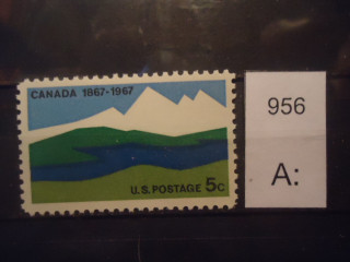 Фото марки США 1967г **