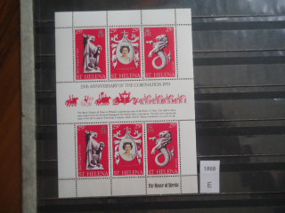Фото марки Святая Елена малый лист 1977г **
