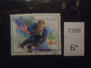 Фото марки Норвегия 1992г **