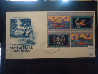 Фото марки Маршаловы острова 1984г конверт