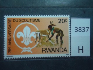 Фото марки Руанда 1983г **