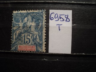 Фото марки Франц. Мадагаскар 1896г