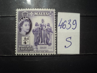 Фото марки Мальта 1953г *