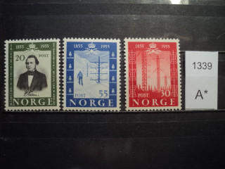 Фото марки Норвегия серия 1954г **