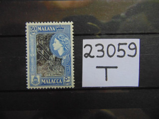 Фото марки Британская Малайя 1957г **