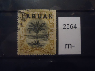 Фото марки Брит. колония Лабуан 1894г надпечатка