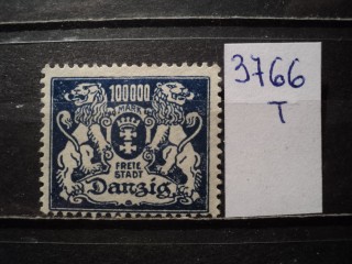 Фото марки Германская оккупация Данцига 1923г *