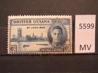 Фото марки Британская Гвиана 1946г *