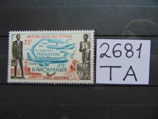 Фото марки Французский Чад марка авиапочта 1962г **