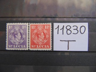 Фото марки Британская Св. Люсия 1938г **