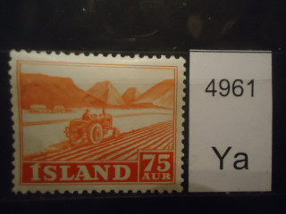 Фото марки Исландия 1952г **