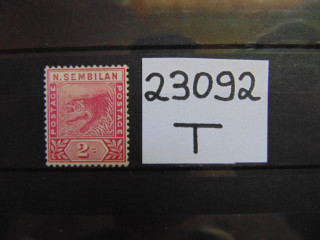 Фото марки Британская Малайя 1891г *
