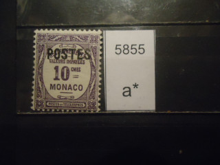 Фото марки Монако 1937-38гг надпечатка *