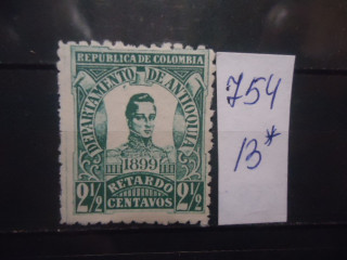 Фото марки Колумбия 1899г *