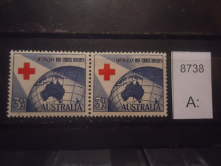 Фото марки Австралия 1954г пара **
