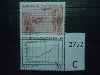 Фото марки Норвегия 1976г серия **