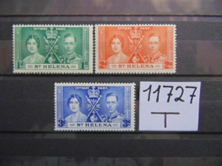 Фото марки Британская Св. Елена серия 1937г *