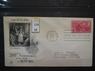 Фото марки США 1952г FDC (первый день гашения)