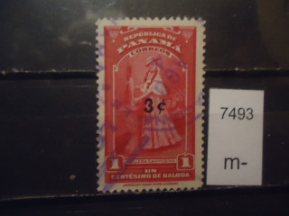 Фото марки Панама надпечатка