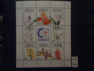 Фото марки Либерия 1995г (24€) малый лист **