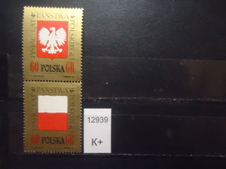 Фото марки Польша сцепка *