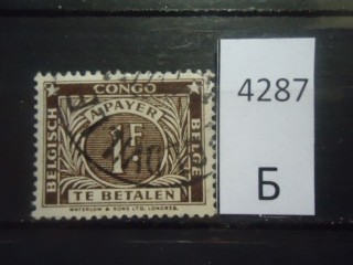 Фото марки Бельг. Конго 1943г