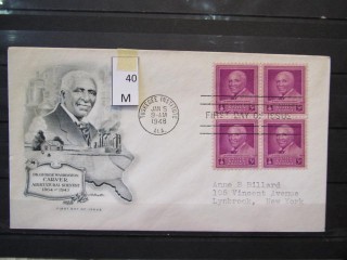 Фото марки США 1948г FDC (первый день гашения)