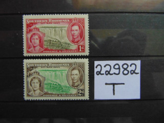 Фото марки Британская Южная Родезия 1937г **