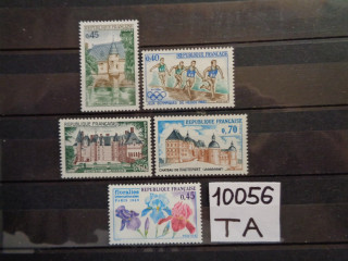 Фото марки Франция подборка одиночных марок 1968-69 **