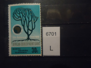 Фото марки Восточная Африка 1969г **