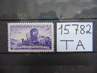 Фото марки США марка 1947г **