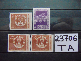 Фото марки Швеция серия 1960г **