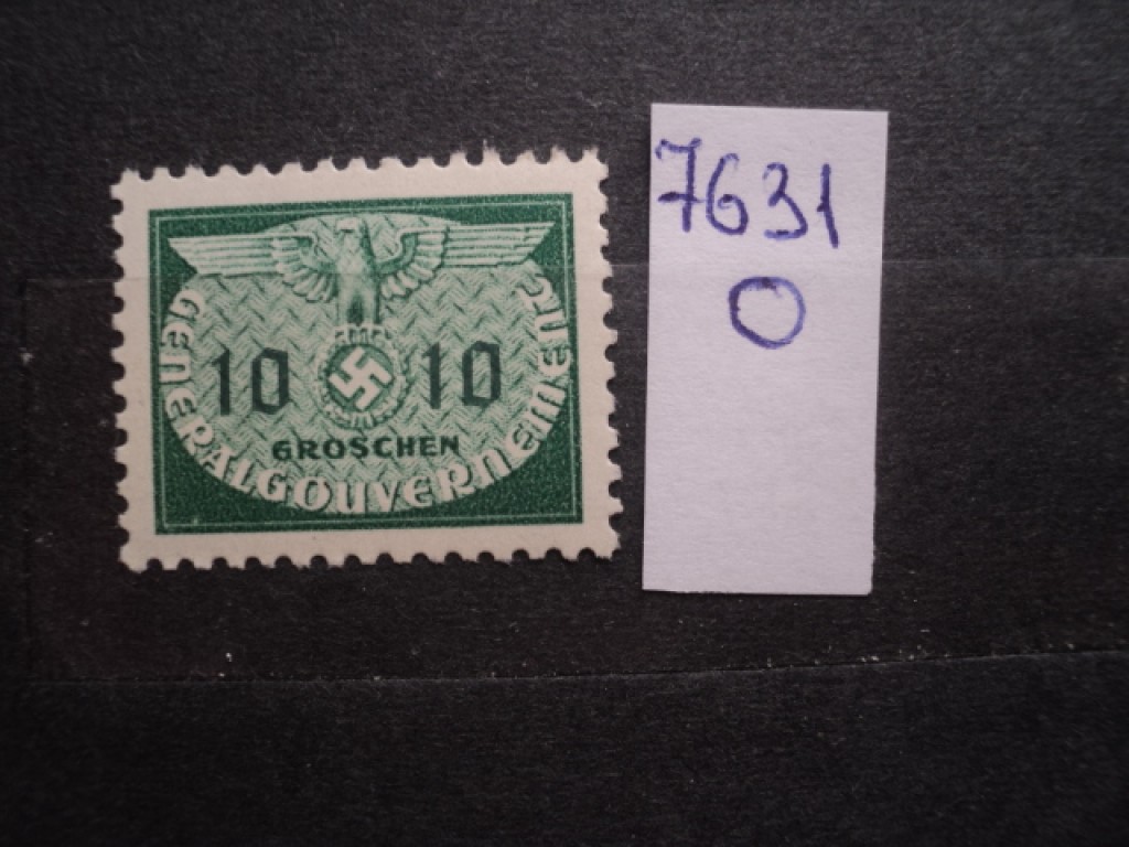 Фото марки Германская оккупация Польши 1940г **