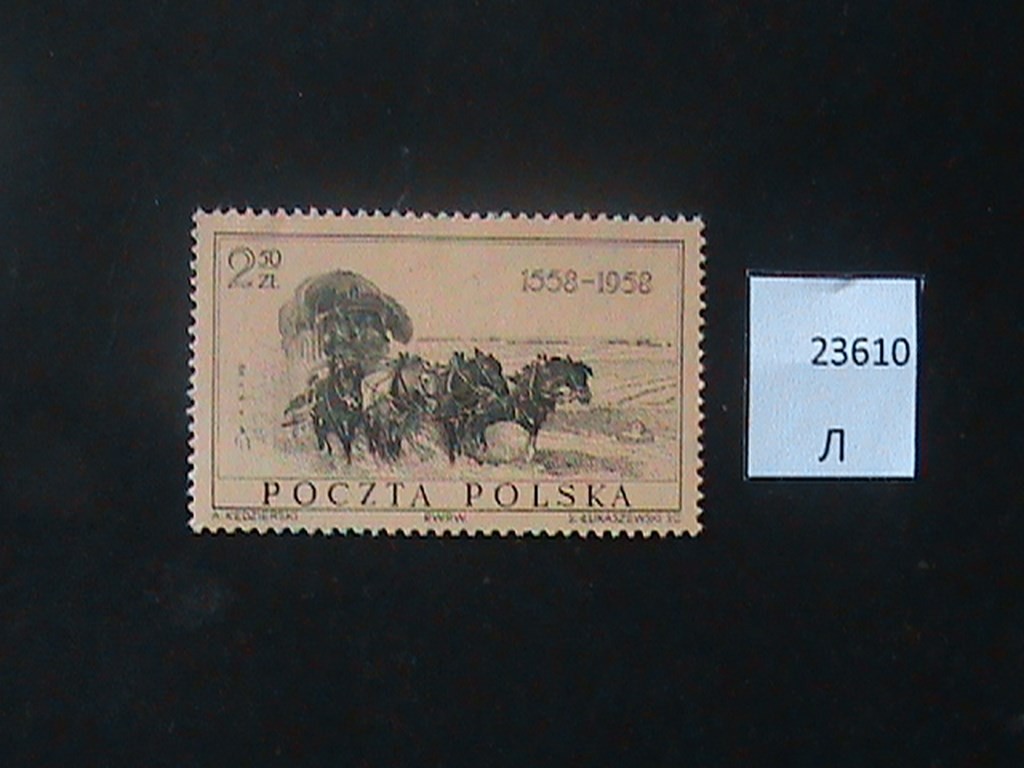 Фото марки Польша 1958г *