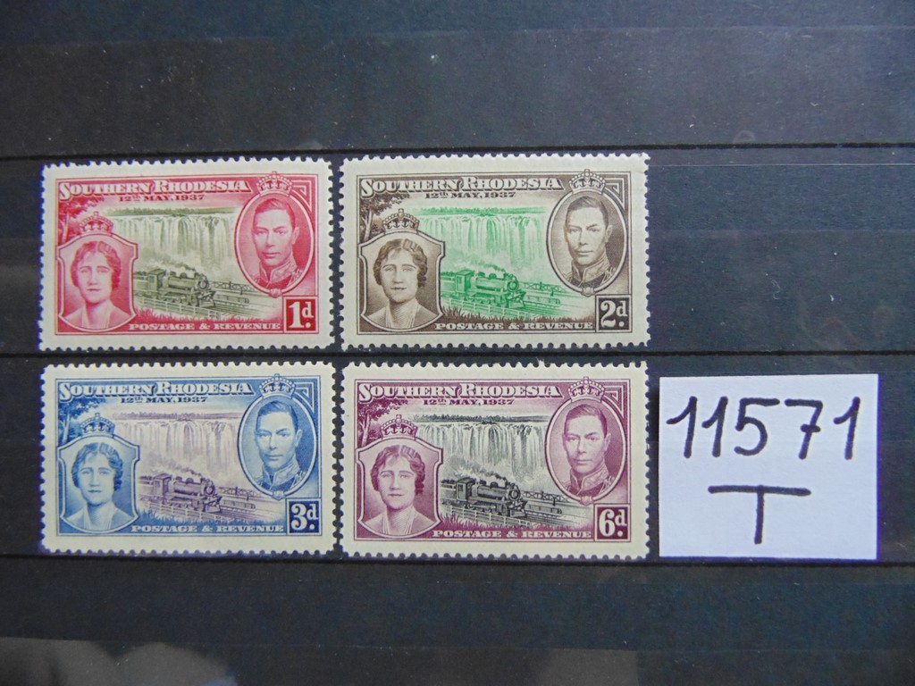 Фото марки Британская Южная Родезия серия 1937г *