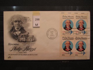 Фото марки США 1980г FDC (первый день гашения)