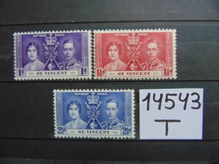 Фото марки Британский Сент Винсент серия 1937г **