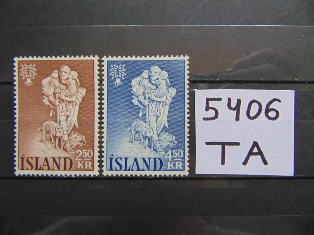 Фото марки Исландия серия 1960г **