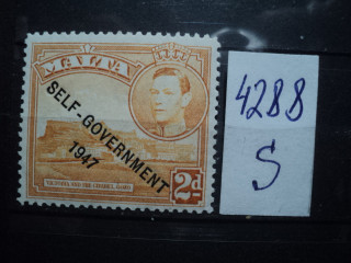 Фото марки Мальта 1947г **