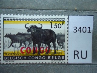 Фото марки Бельгийское Конго 1960г **