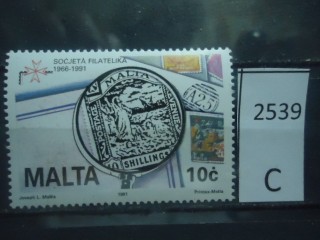 Фото марки Мальта 1991г **