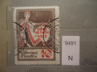 Фото марки Латвия 1919г