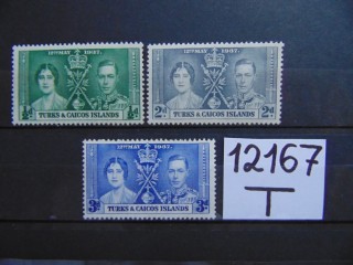 Фото марки Британские Теркс и Кайкос серия 1937г **