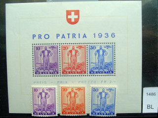 Фото марки блок и серия 1936г 102 Eur **